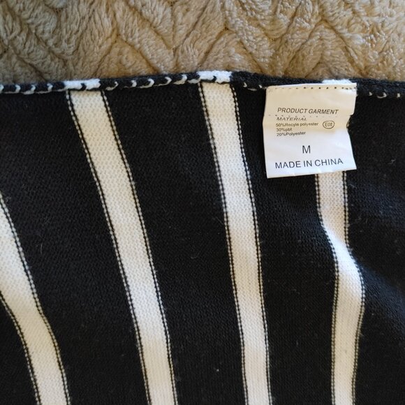 Women's Lounge Long Sleeve Striped Top - Picture 10 of 15